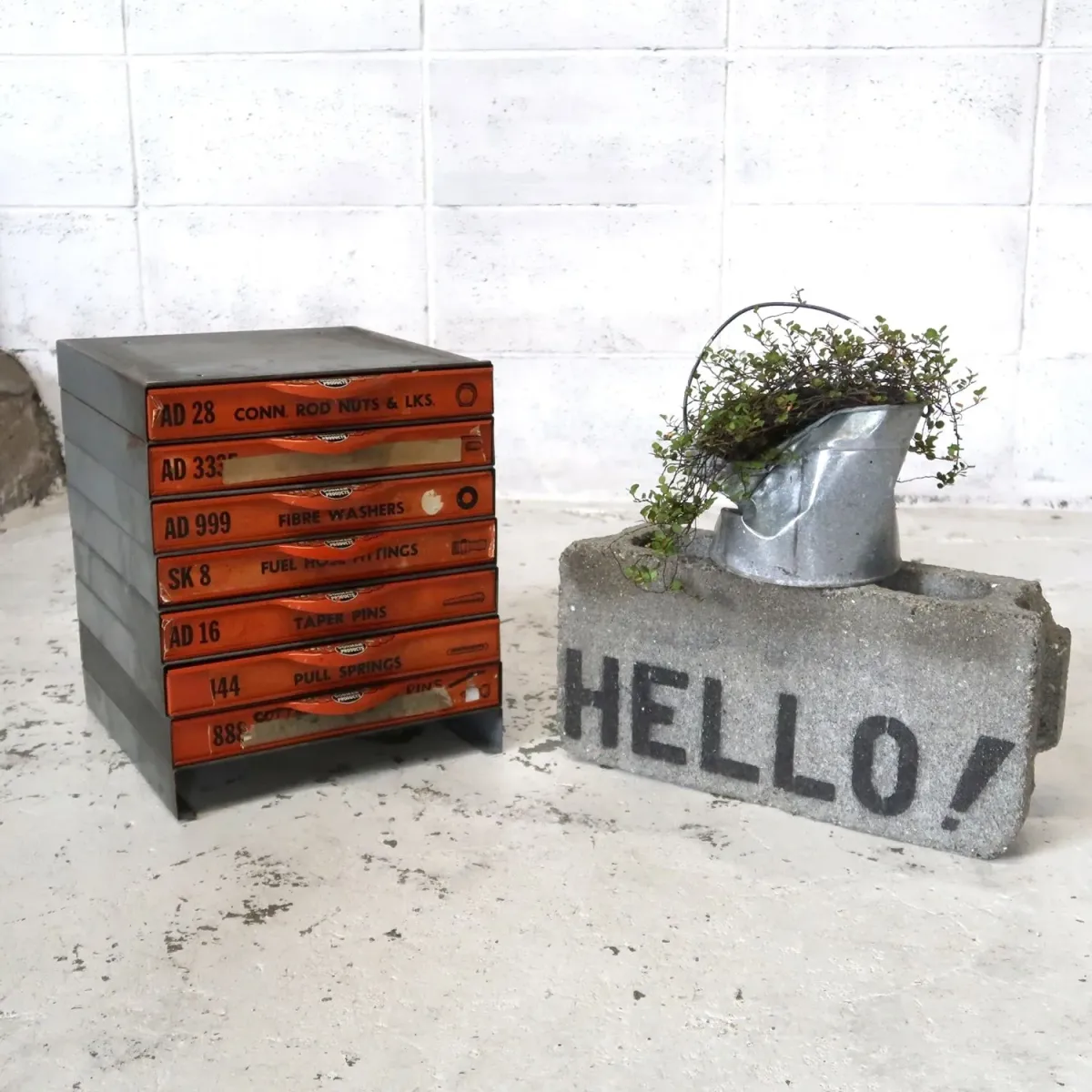 50's～ DORMAN ビンテージ パーツキャビネット スタッキング