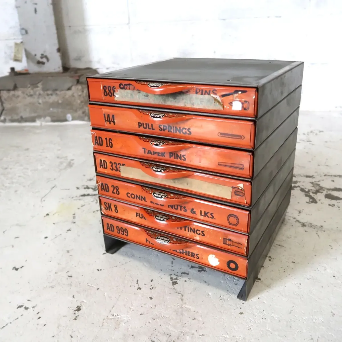 50's～ DORMAN ビンテージ パーツキャビネット スタッキング