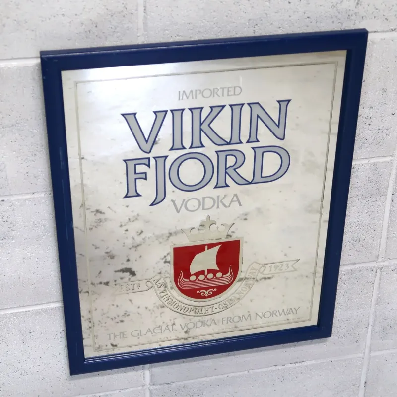 VIKIN FJORD ビンテージ パブミラー