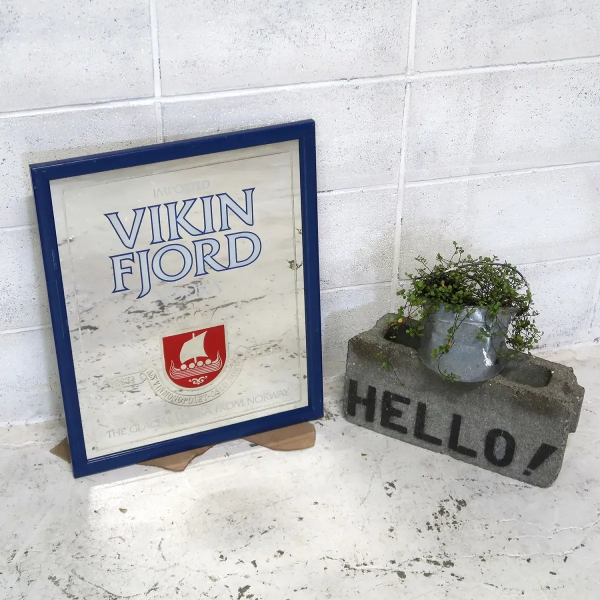 VIKIN FJORD ビンテージ パブミラー