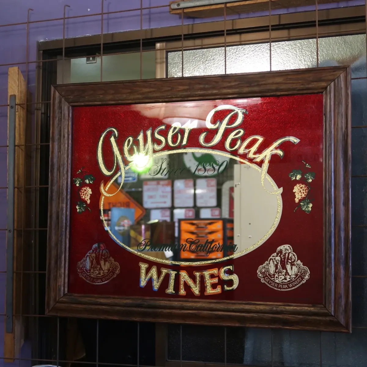 GEYSER PEAK WINERY ビンテージ パブミラー