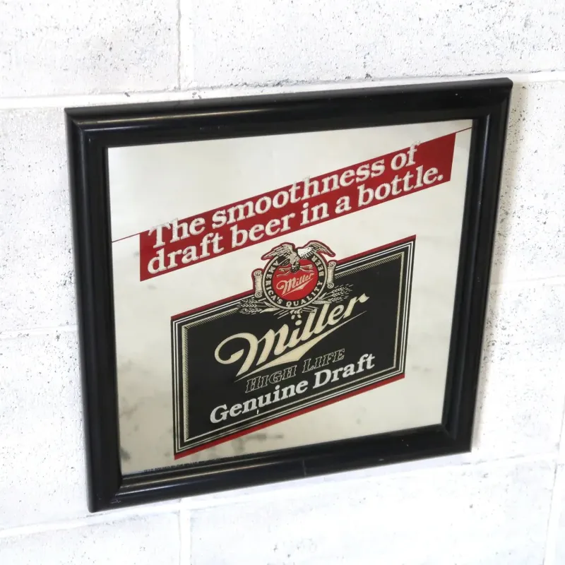 Miller HIGH LIFE ビンテージ パブミラー