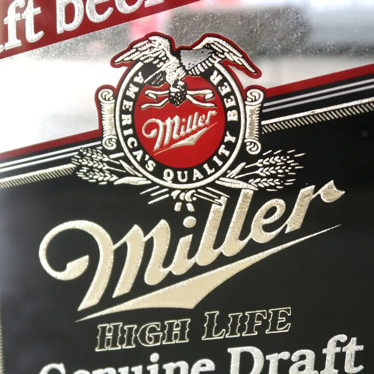 Miller HIGH LIFE ビンテージ パブミラー