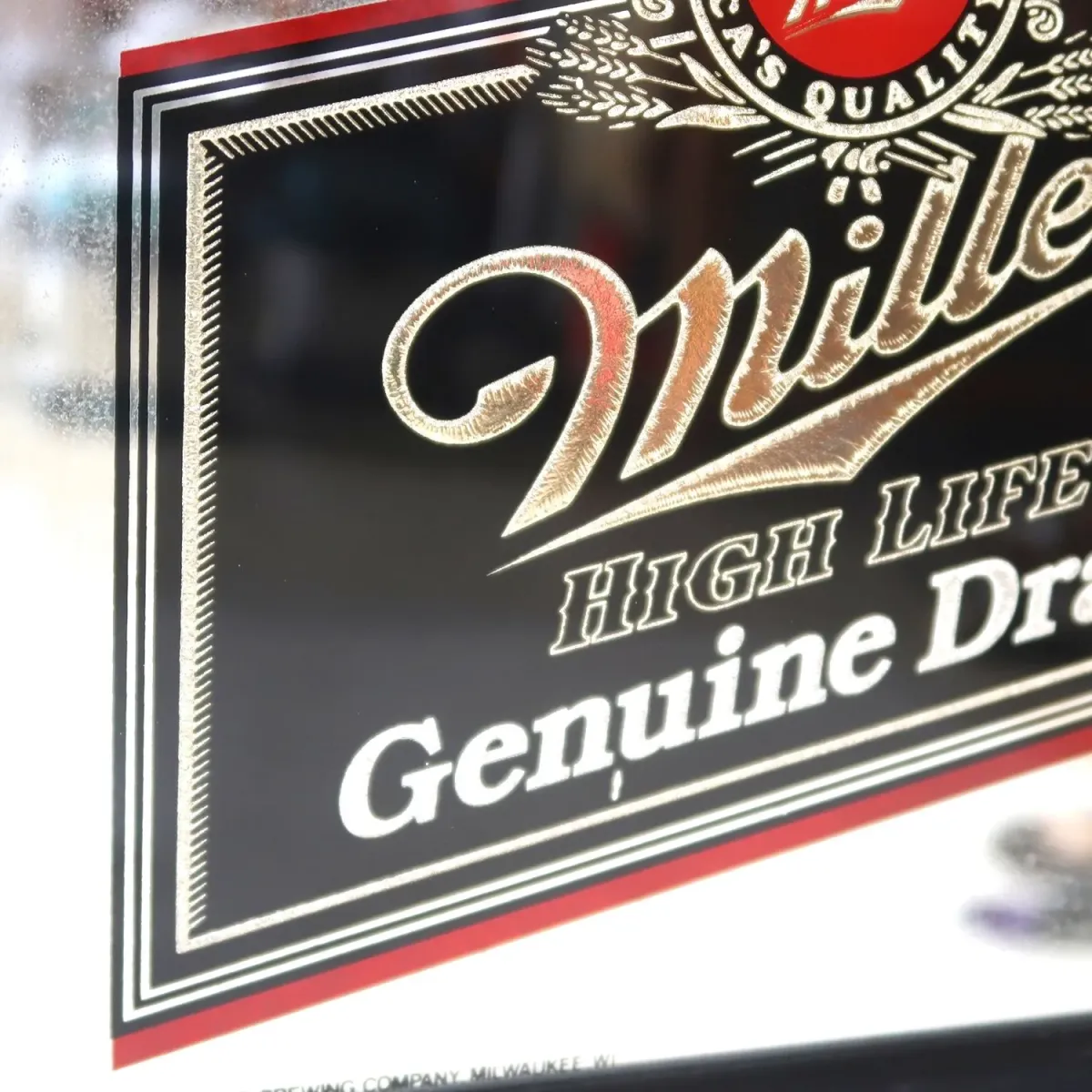 Miller HIGH LIFE ビンテージ パブミラー