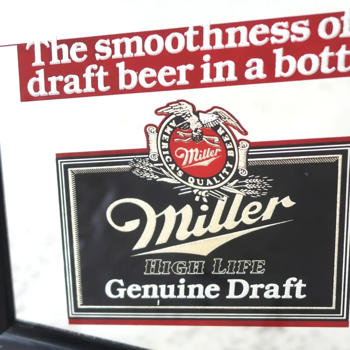 Miller HIGH LIFE ビンテージ パブミラー