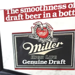 Miller HIGH LIFE ビンテージ パブミラー