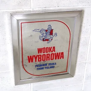 WODKA WYBOROWA ビンテージ パブミラー