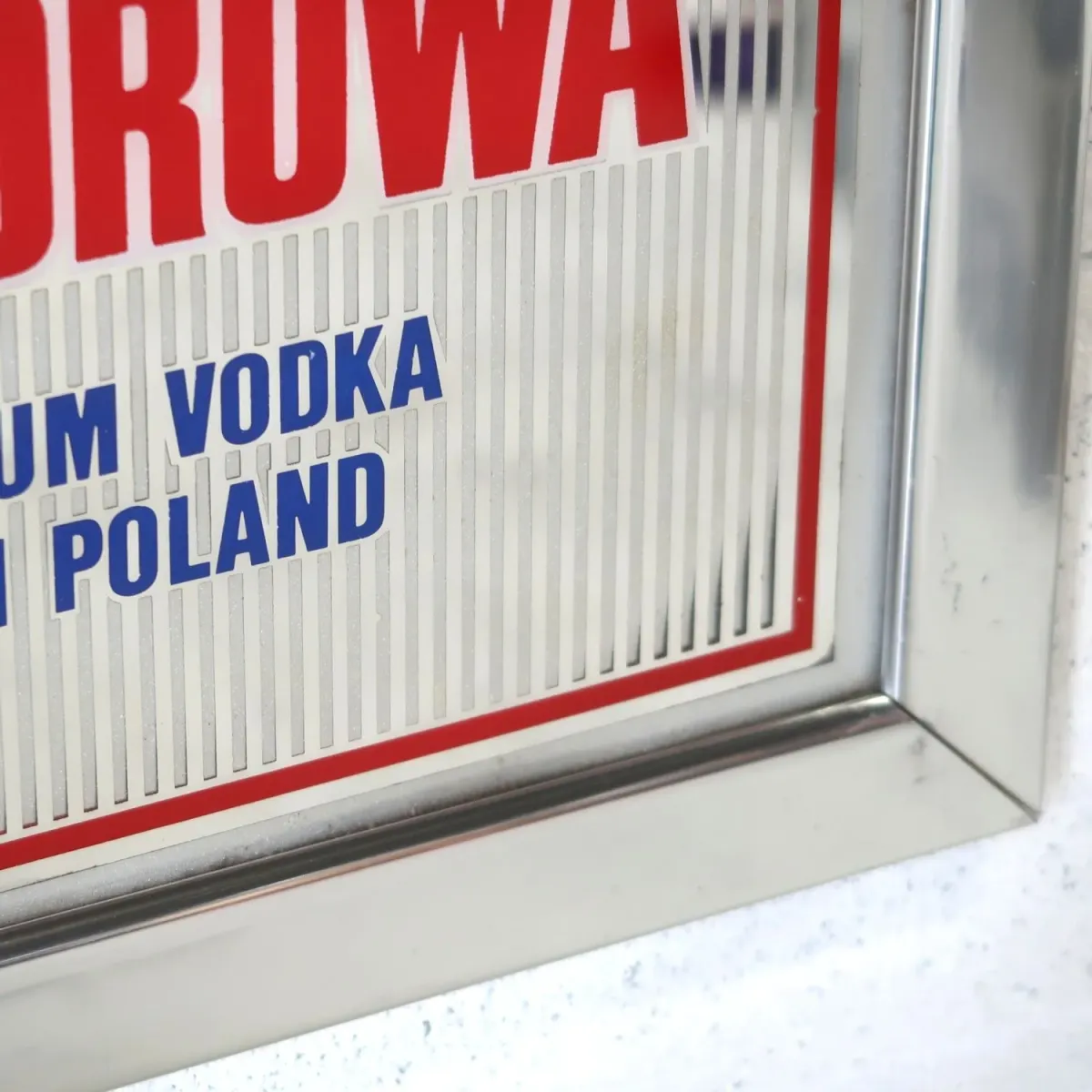 WODKA WYBOROWA ビンテージ パブミラー