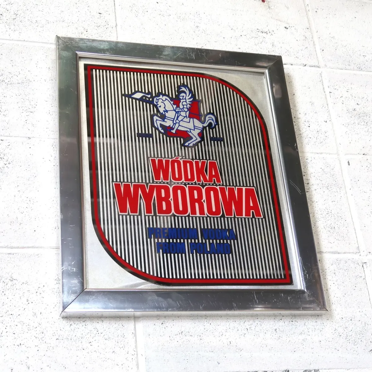 WODKA WYBOROWA ビンテージ パブミラー
