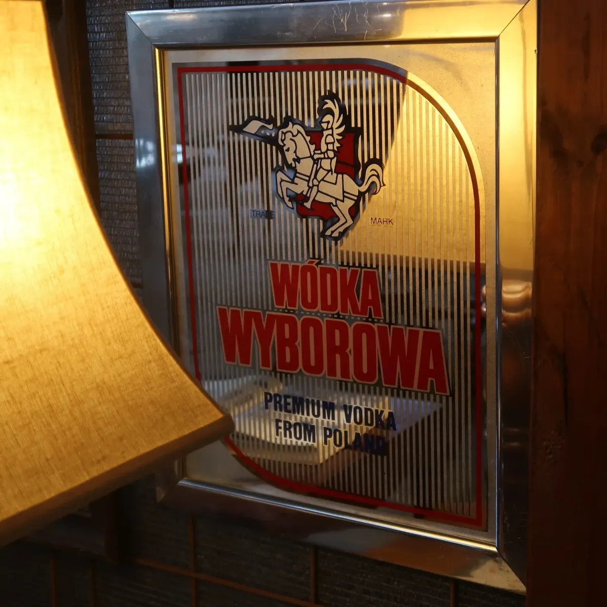 WODKA WYBOROWA ビンテージ パブミラー