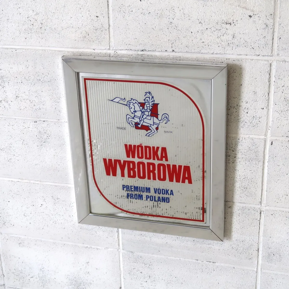 WODKA WYBOROWA ビンテージ パブミラー