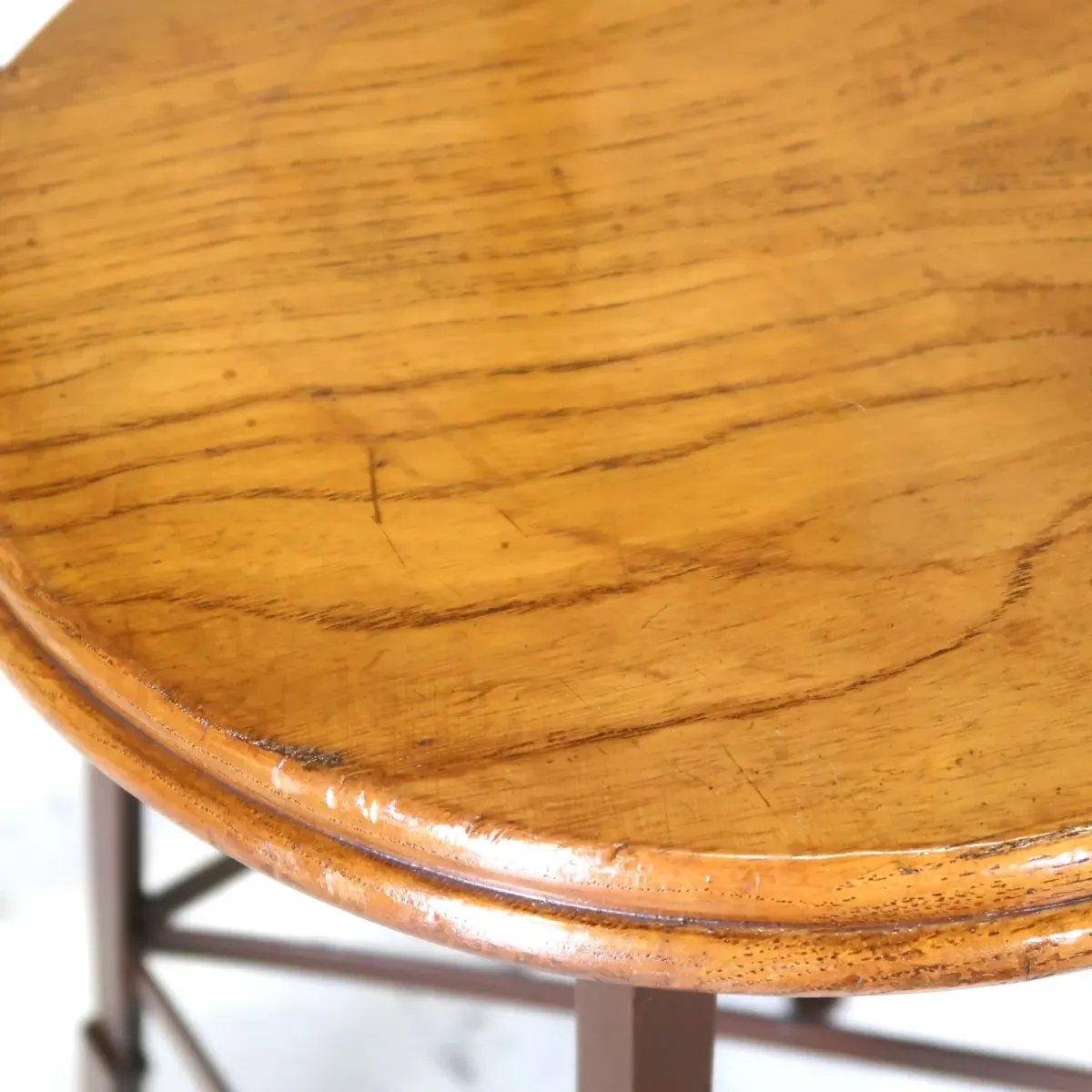 ビンテージ ウッド×メタル スツール