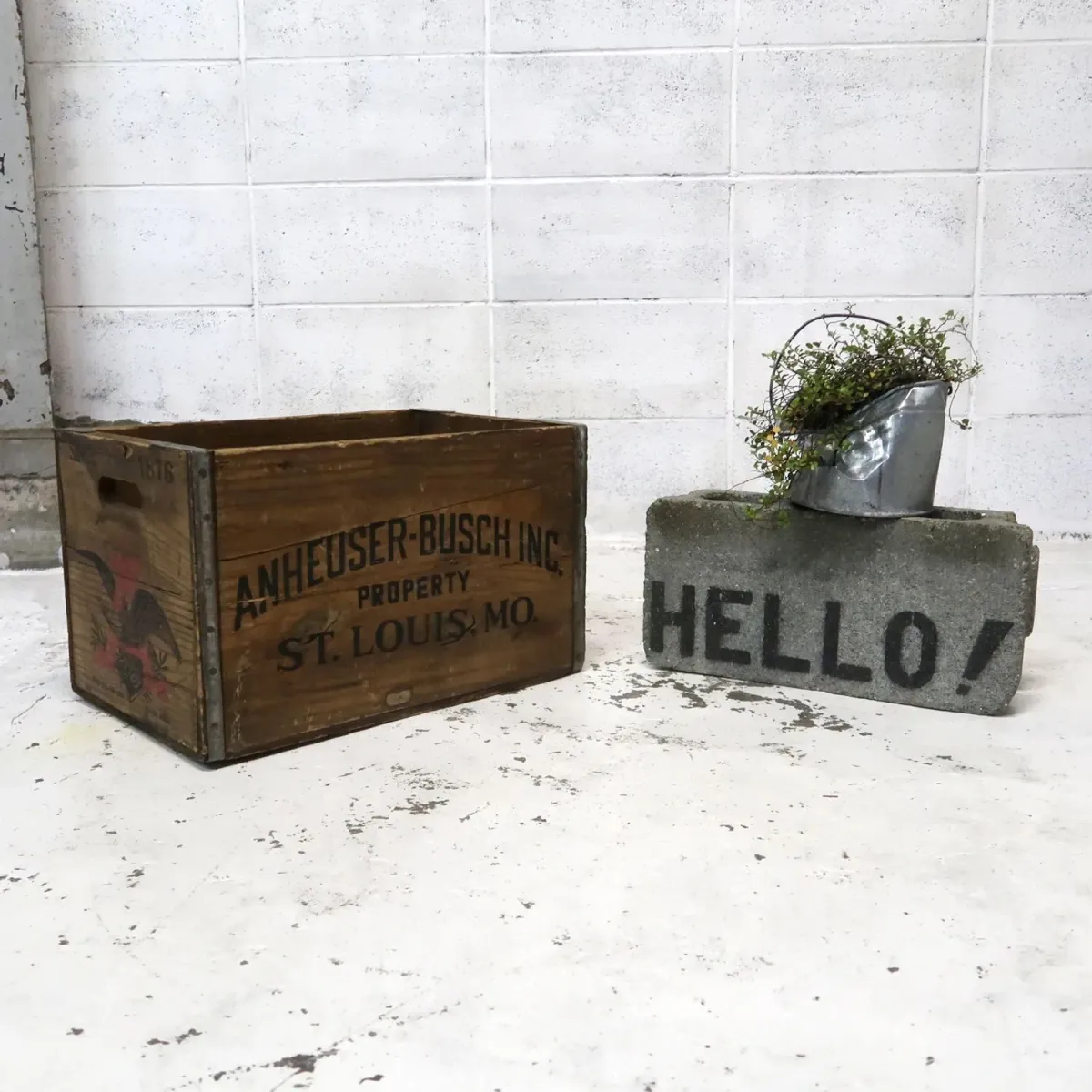ANHEUSER-BUSCH ビンテージ ウッドボックス
