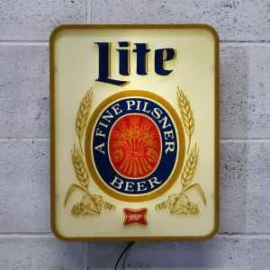 Miller Lite ビンテージ ライトサイン