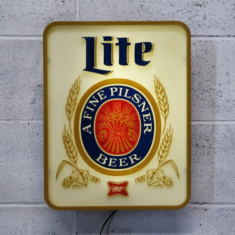 Miller Lite ビンテージ ライトサイン