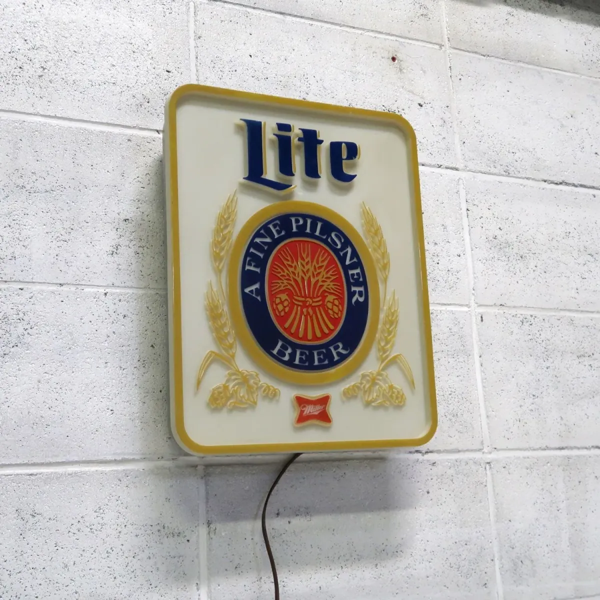 Miller Lite ビンテージ ライトサイン