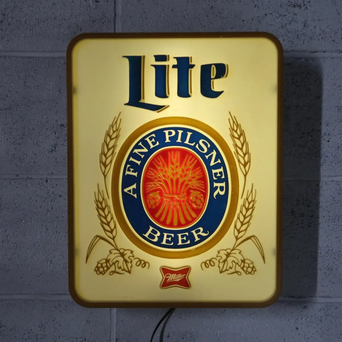 Miller Lite ビンテージ ライトサイン