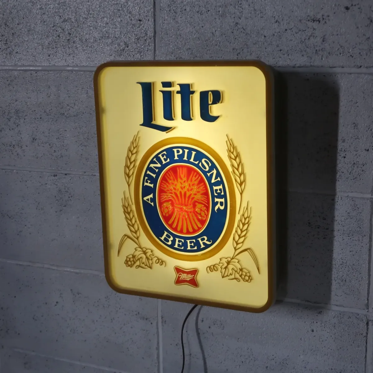 Miller Lite ビンテージ ライトサイン