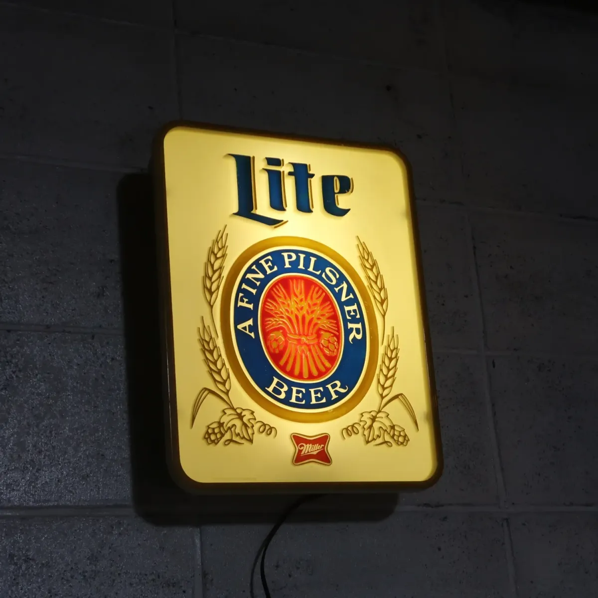 Miller Lite ビンテージ ライトサイン