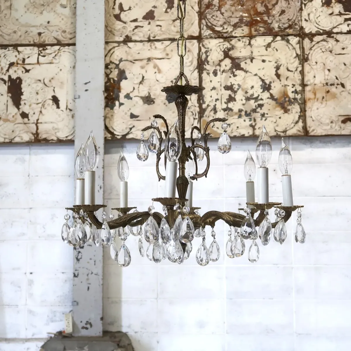アンティーク シャンデリア 8灯