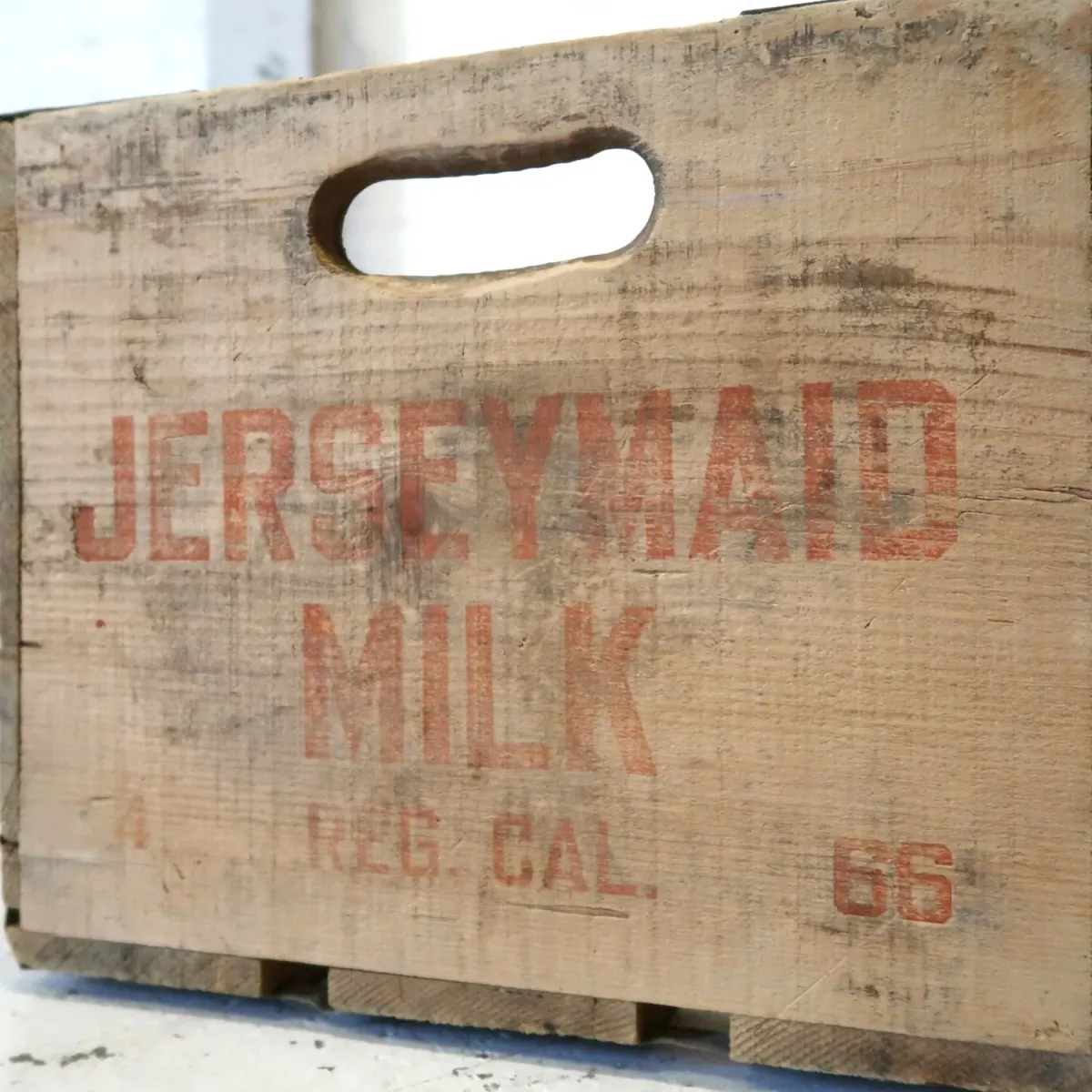JERSEYMAID MILK ビンテージ ウッドボックス