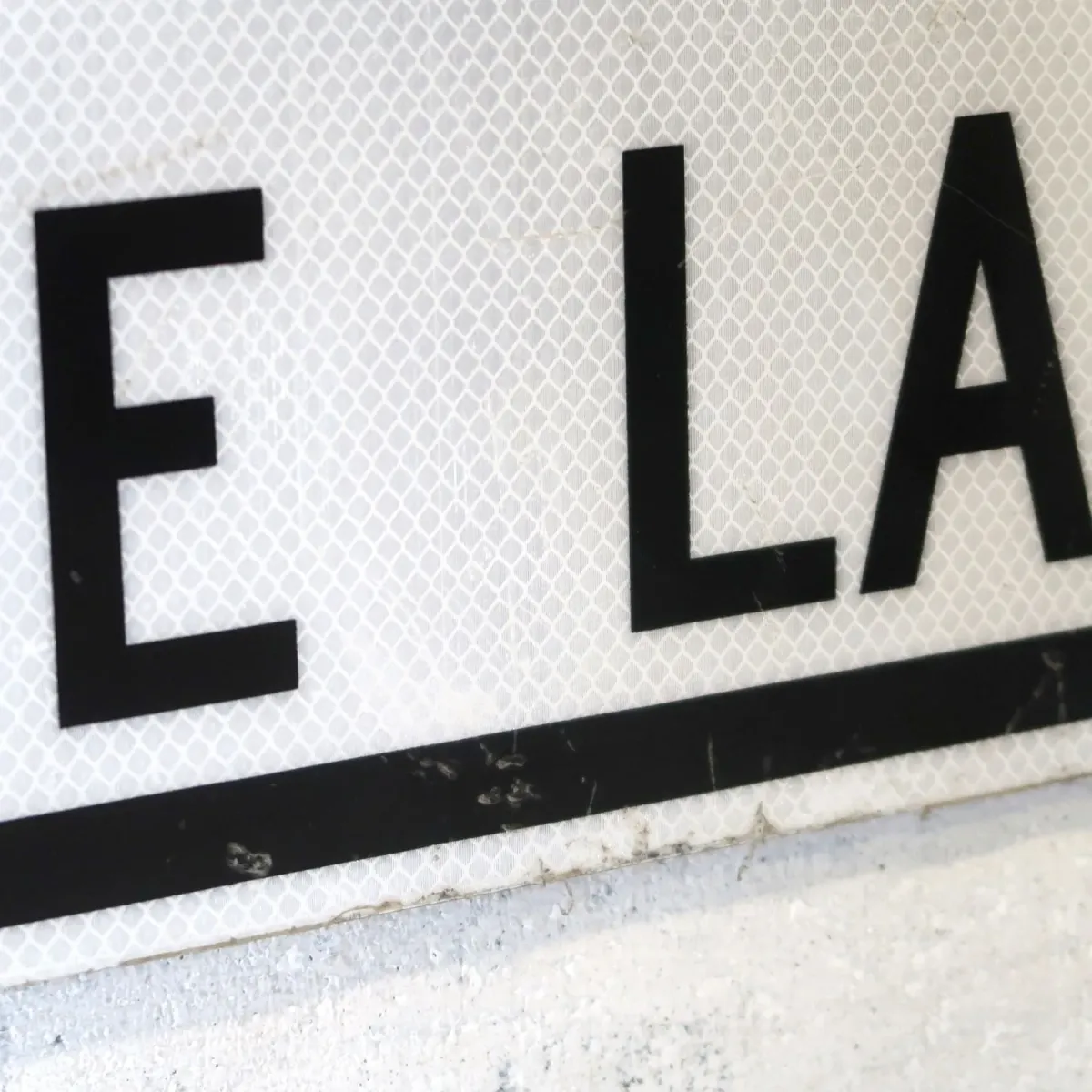 BIKE LANE ロードサイン