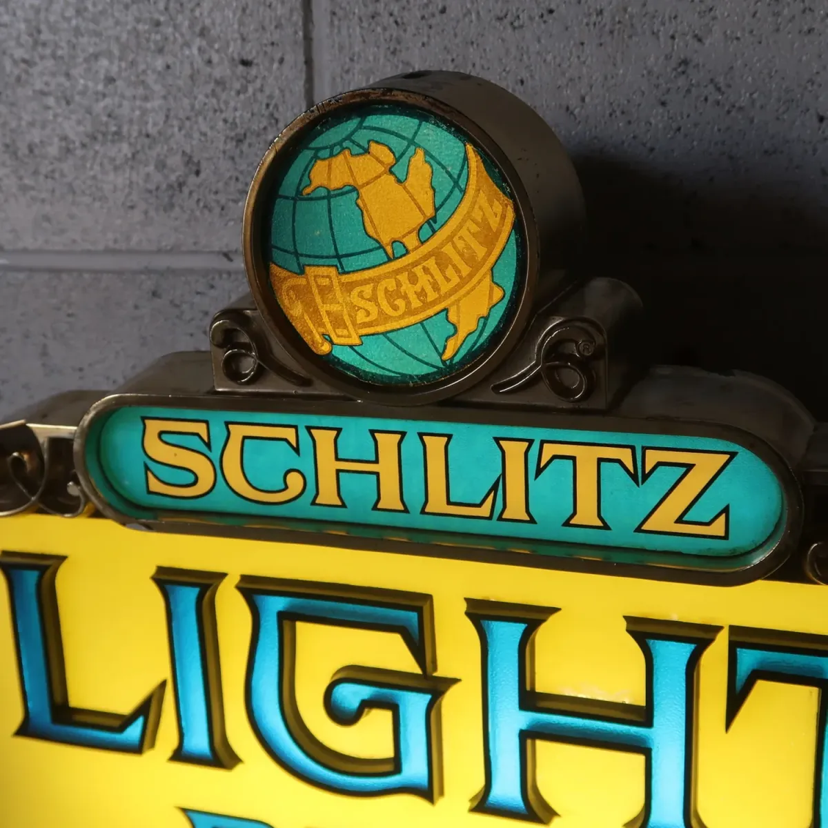 Schlitz LIGHT ビンテージ モーションライトサイン