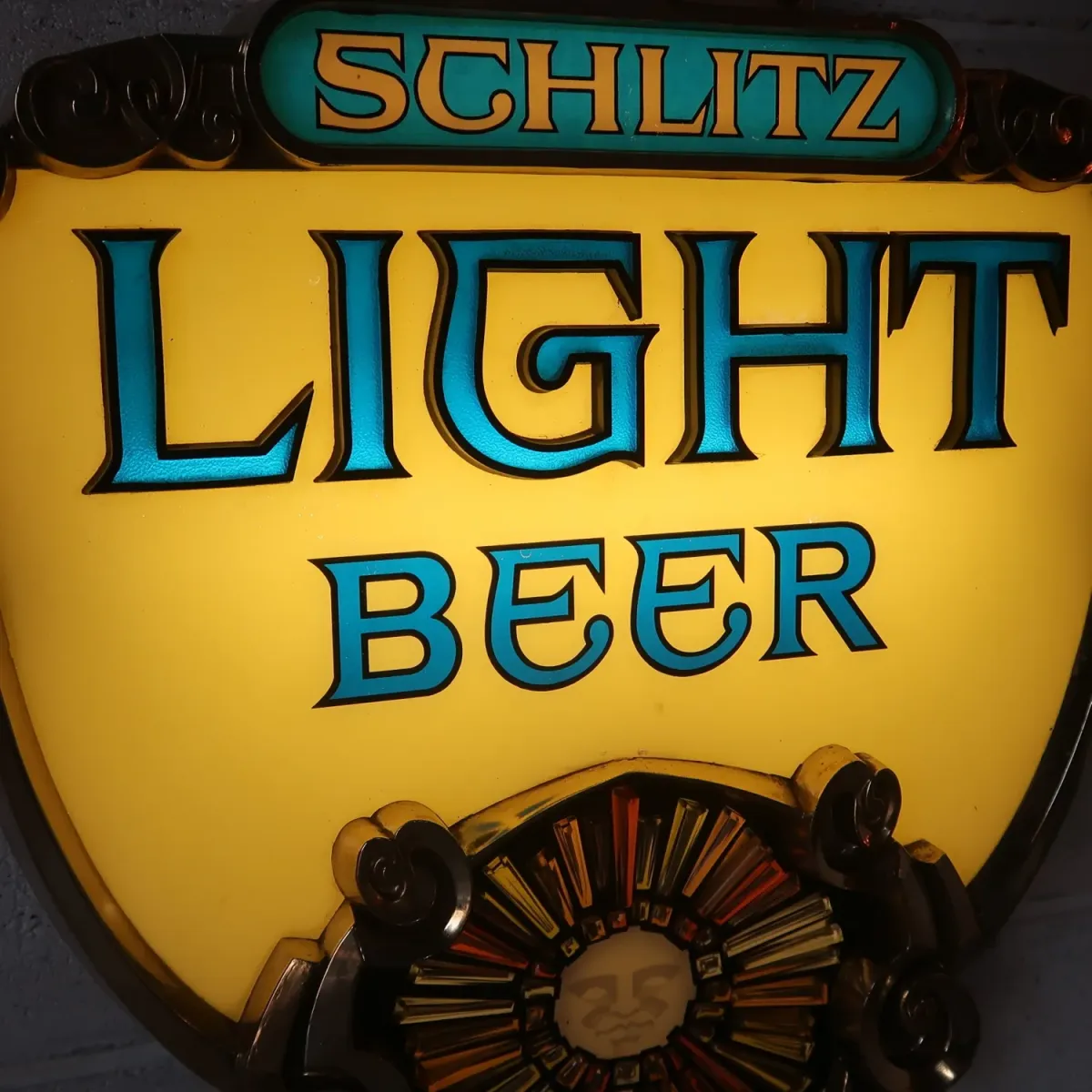 Schlitz LIGHT ビンテージ モーションライトサイン
