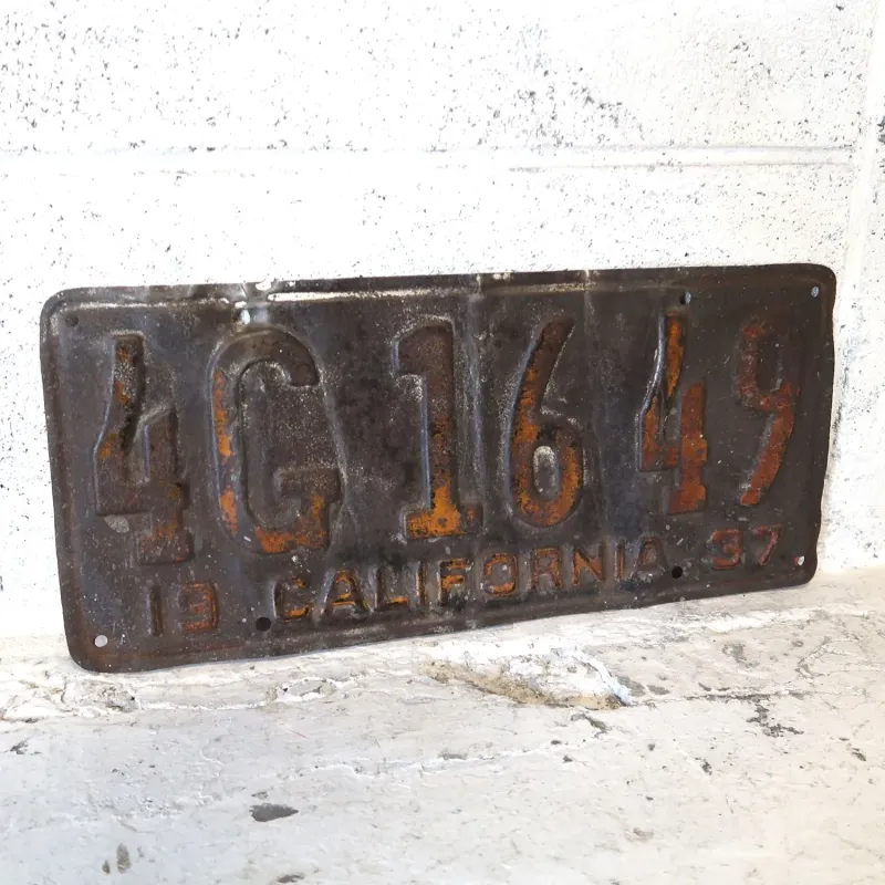 30's CALIFORNIA ビンテージ ナンバープレート