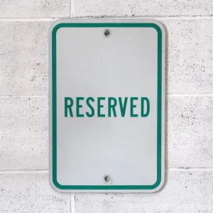 RESERVED メタルサイン