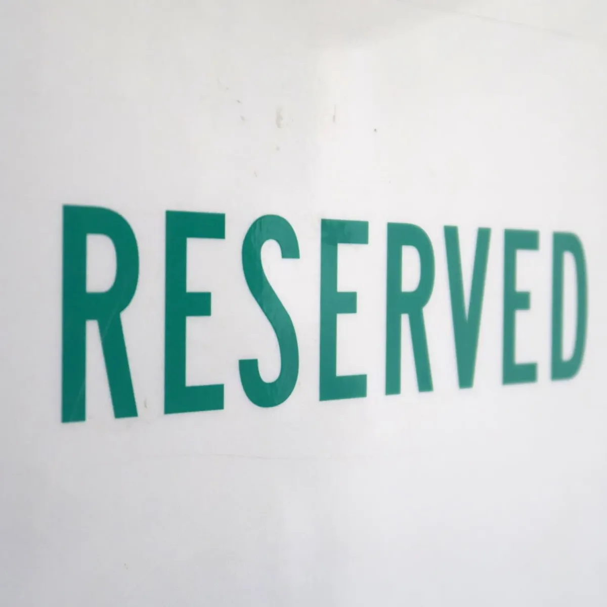 RESERVED メタルサイン