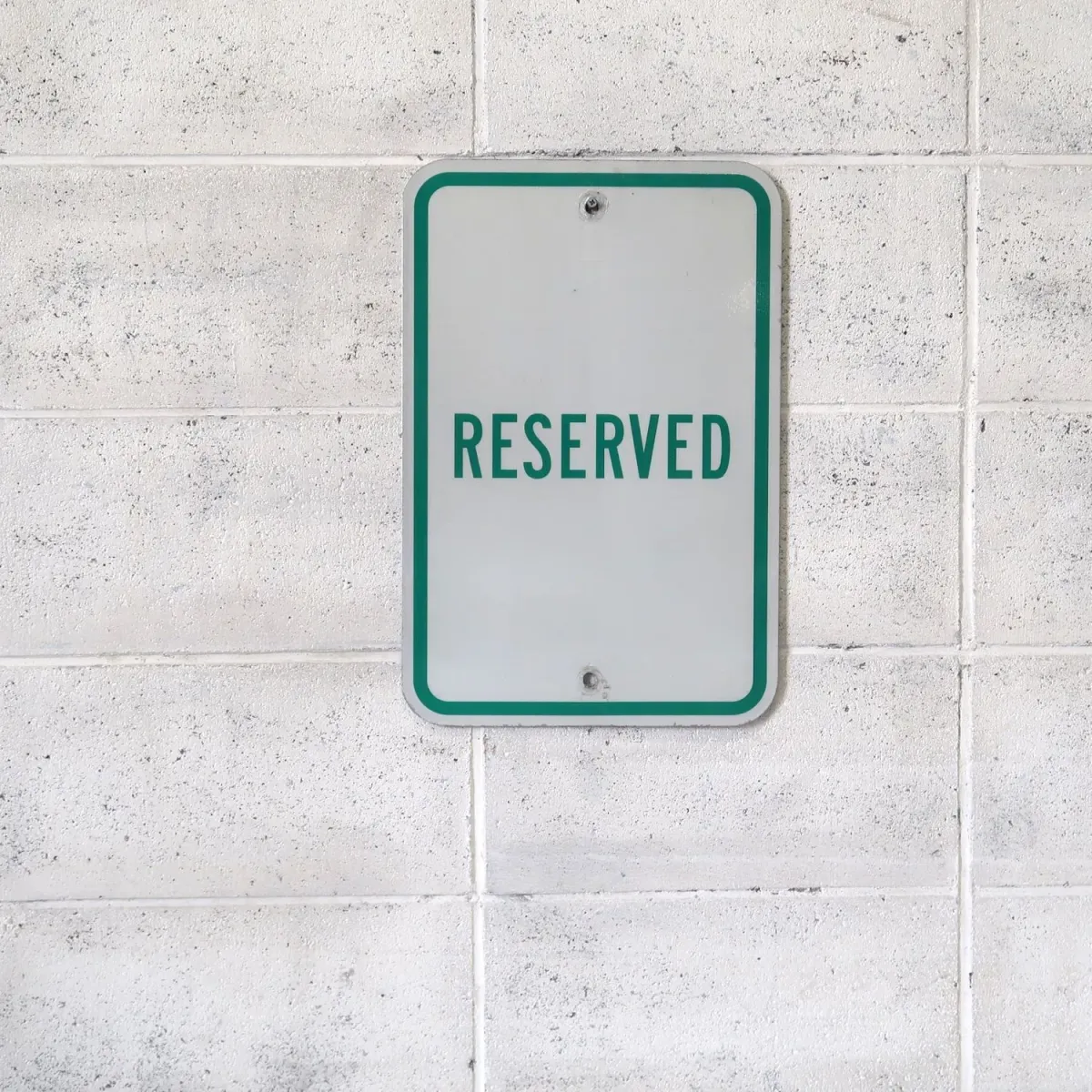 RESERVED メタルサイン