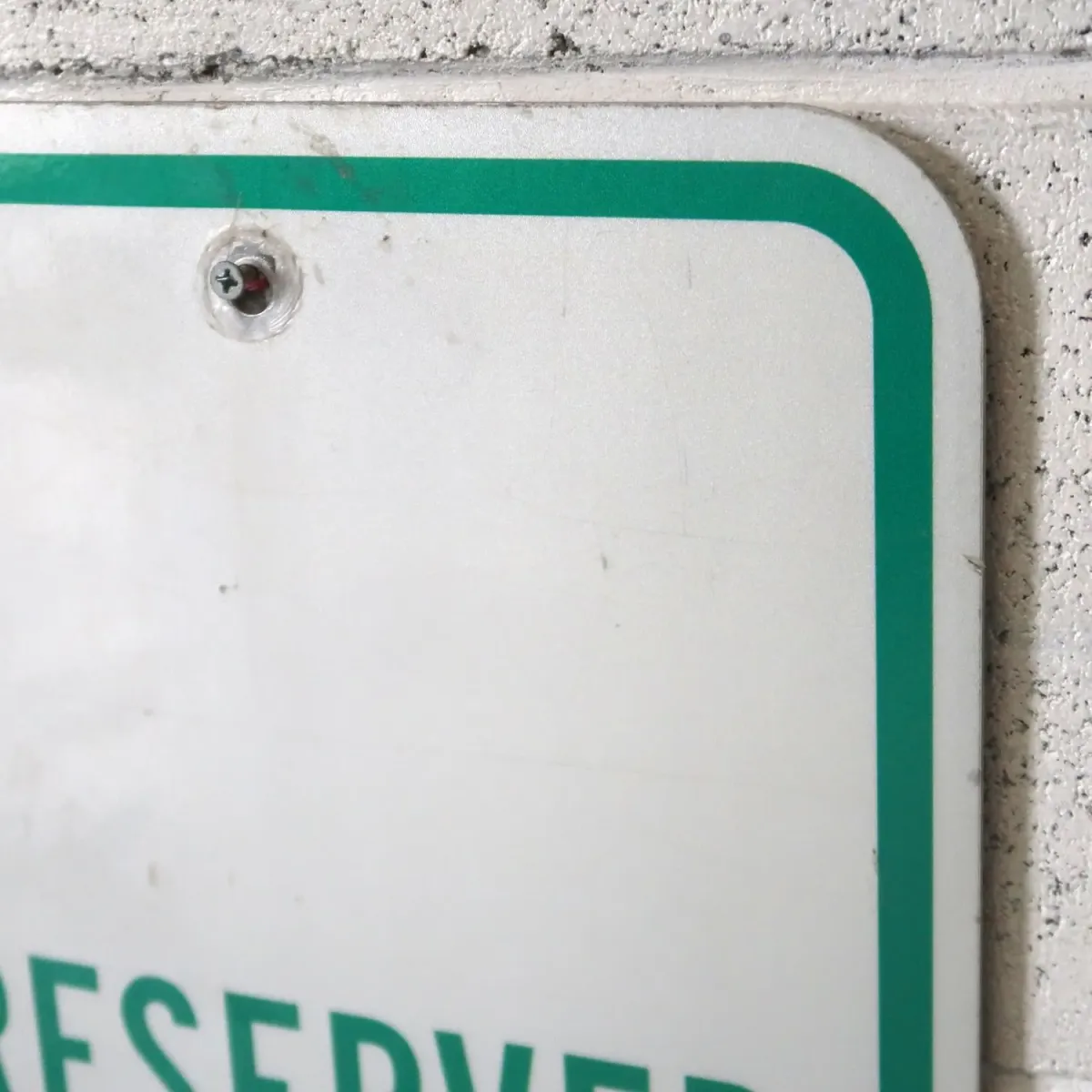 RESERVED メタルサイン