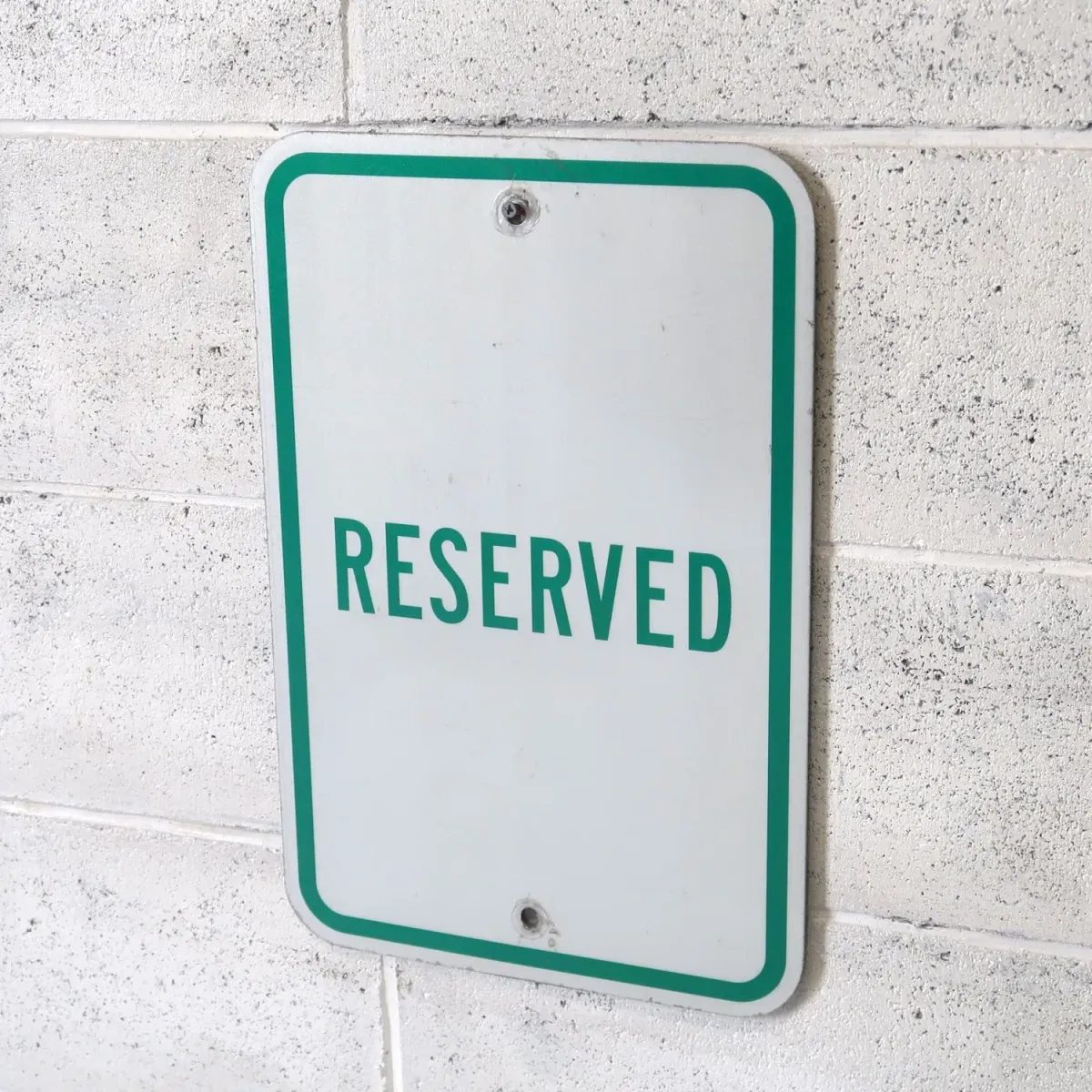 RESERVED メタルサイン