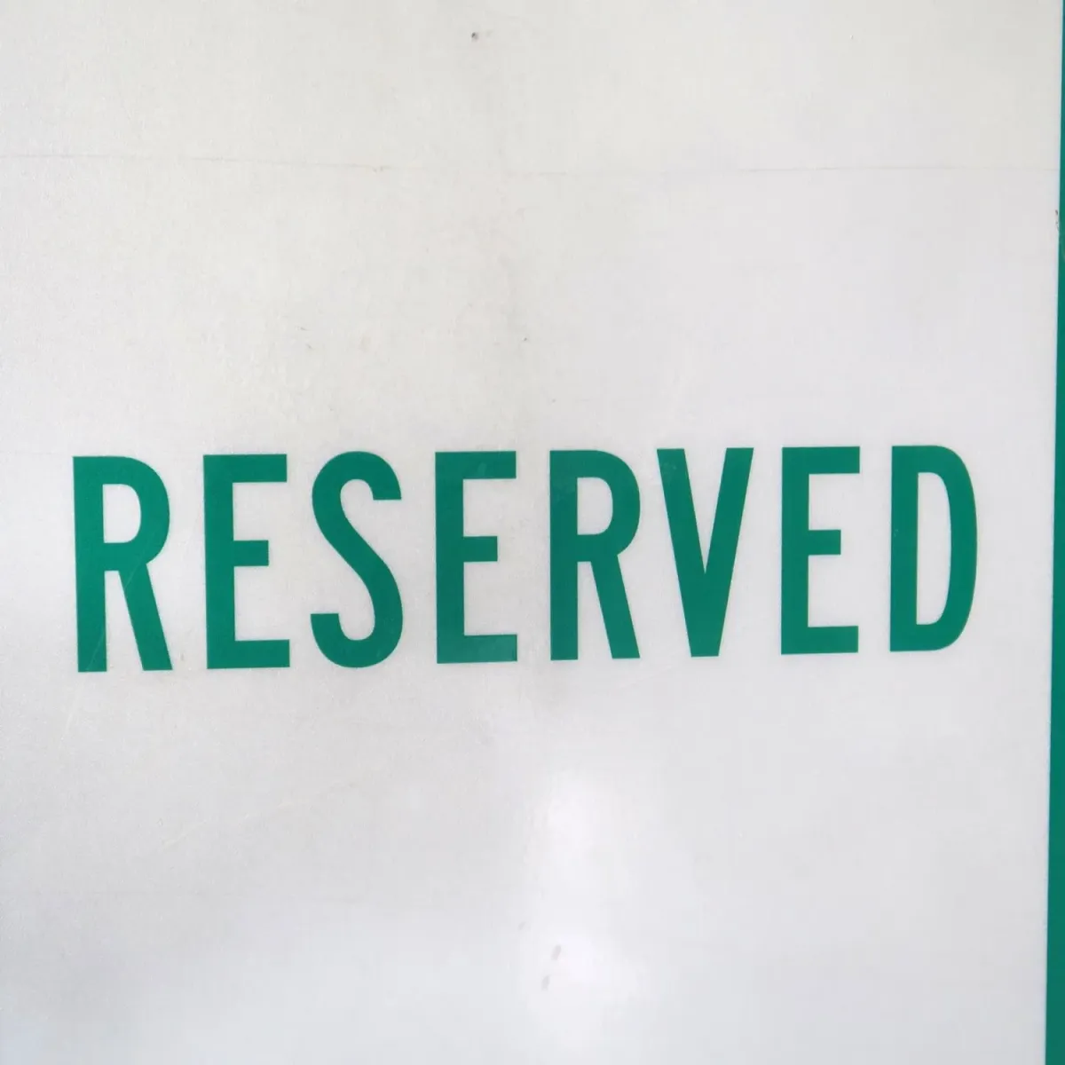 RESERVED メタルサイン