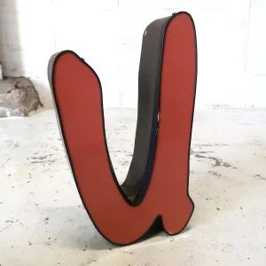 ビンテージ レターサイン U
