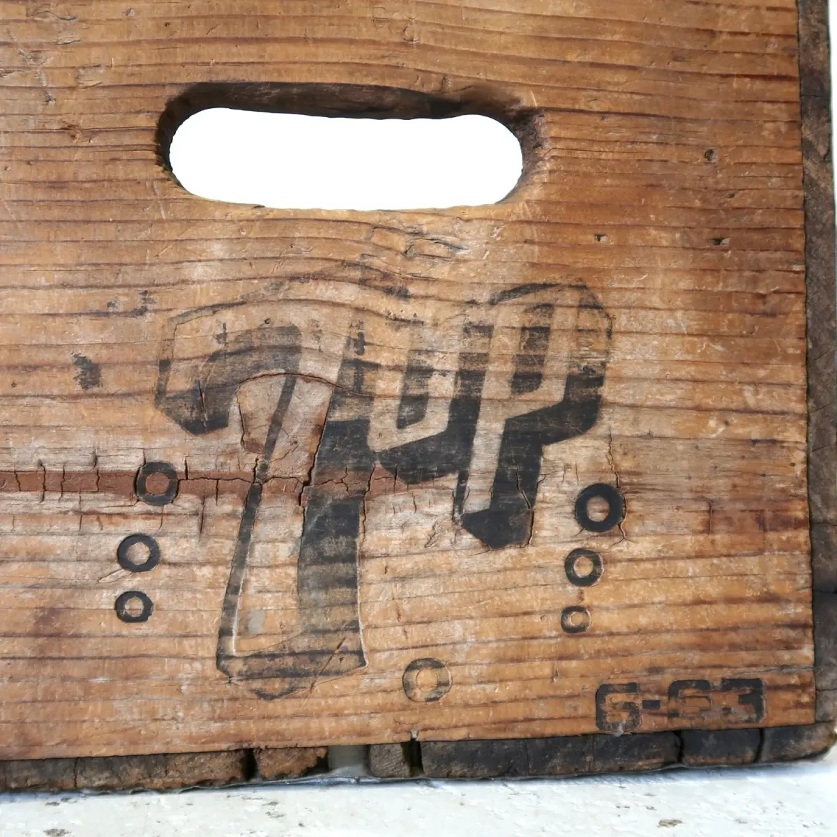 7up ビンテージ ウッドボックス