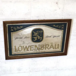LOWENBRAU ビンテージ 大型パブミラー