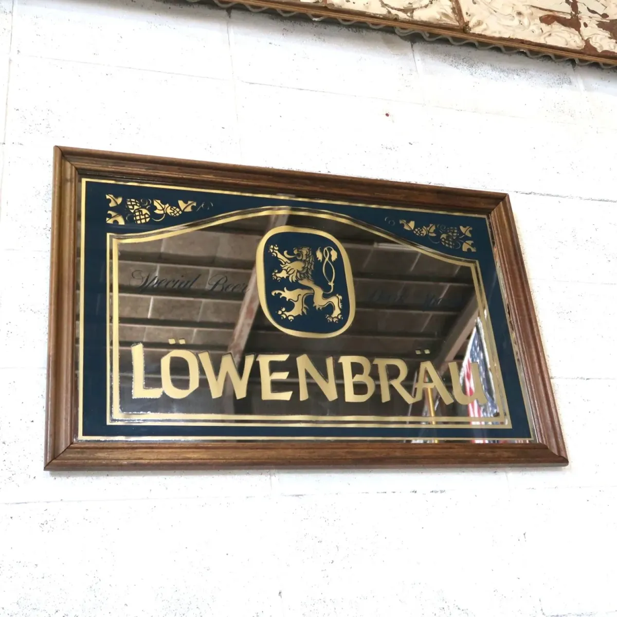 LOWENBRAU ビンテージ 大型パブミラー