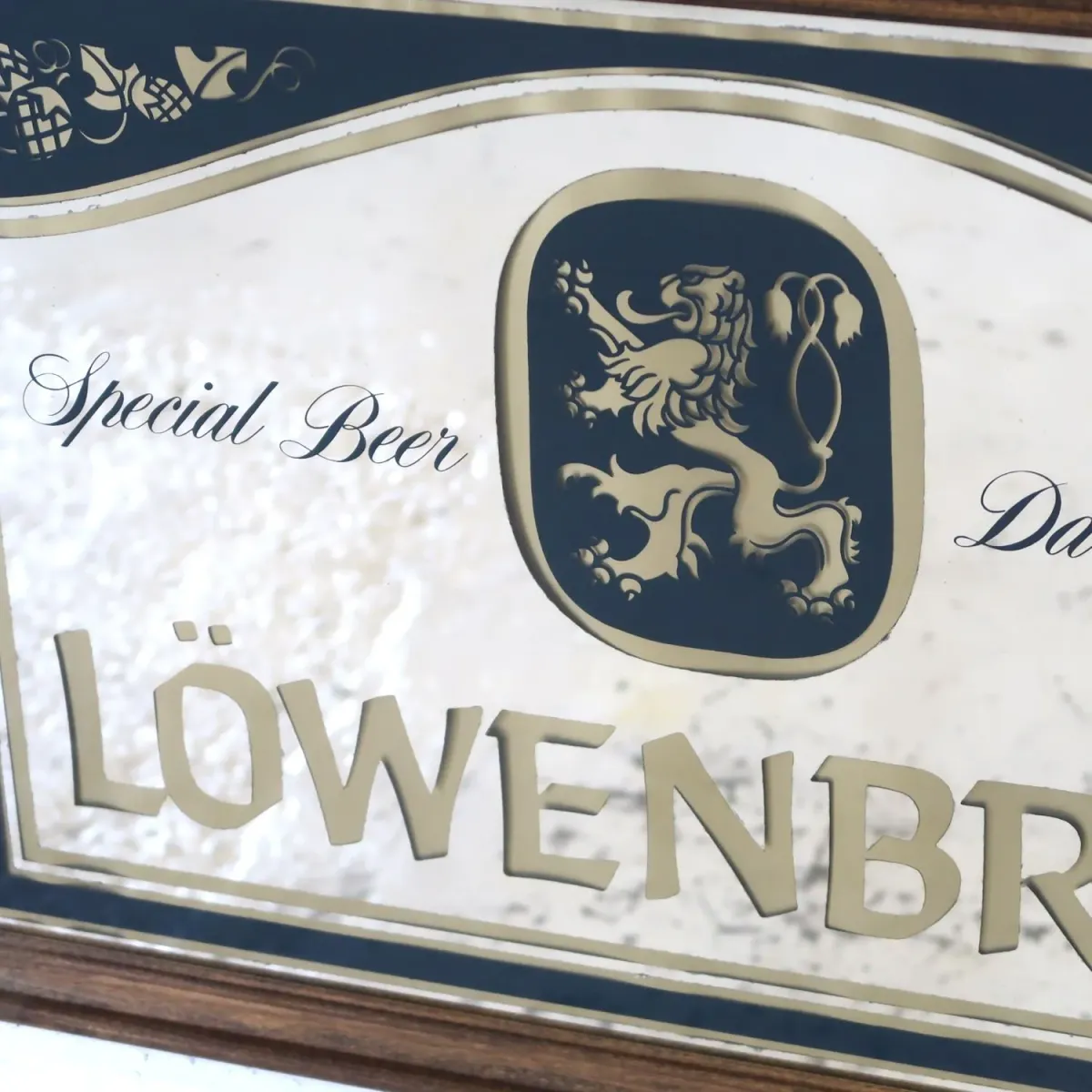 LOWENBRAU ビンテージ 大型パブミラー