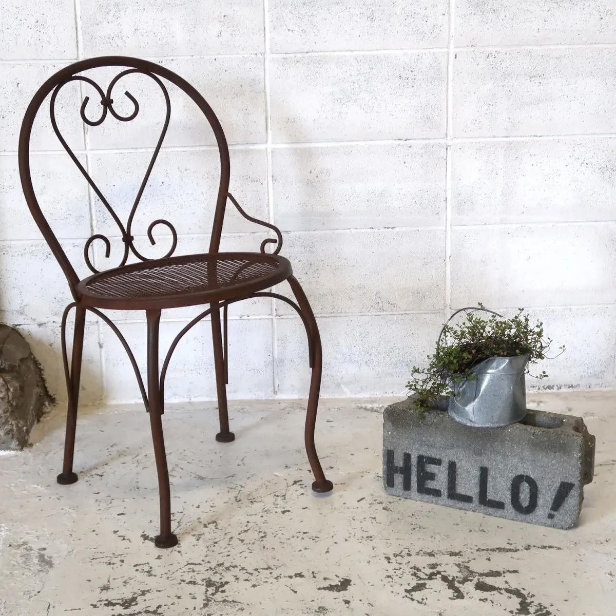 アンティーク アイアンチェア