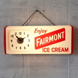 FAIRMONT ICE CREAM ビンテージ ライトクロック