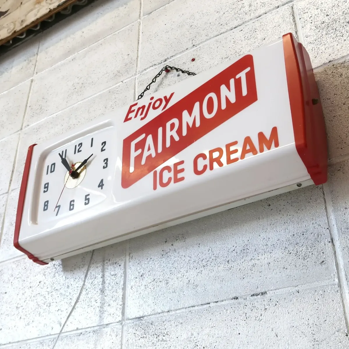 FAIRMONT ICE CREAM ビンテージ ライトクロック