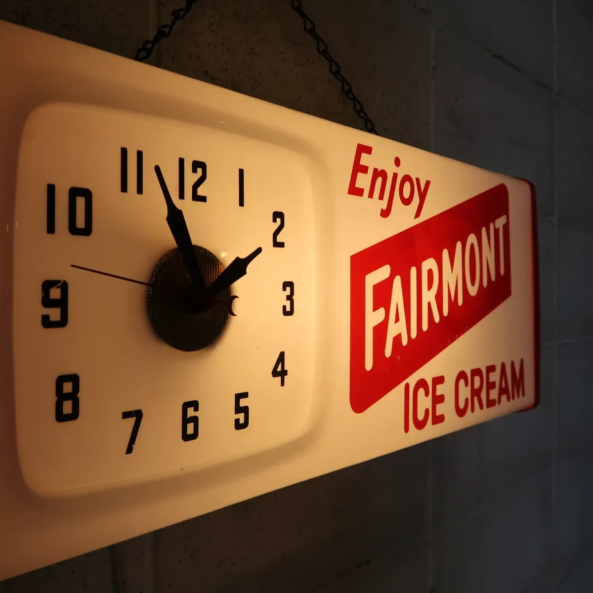 FAIRMONT ICE CREAM ビンテージ ライトクロック