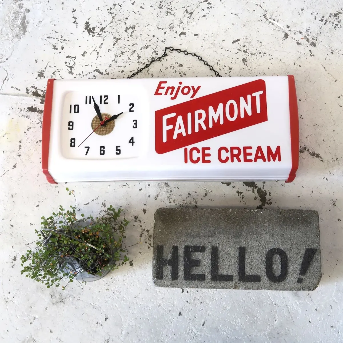 FAIRMONT ICE CREAM ビンテージ ライトクロック