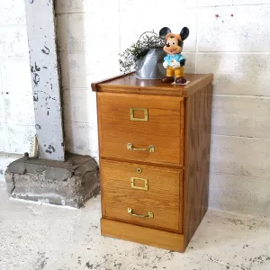 ビンテージ ウッドファイルキャビネット