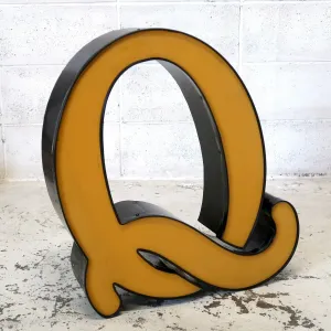 ビンテージ レターサイン 大型 Q