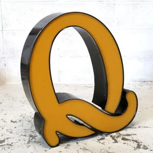 ビンテージ レターサイン 大型 Q