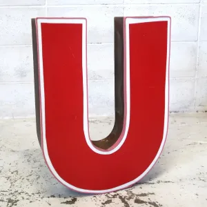ビンテージ レターサイン 大型 U