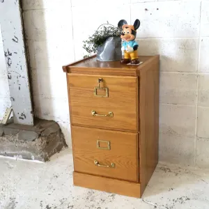 ビンテージ ウッドファイルキャビネット